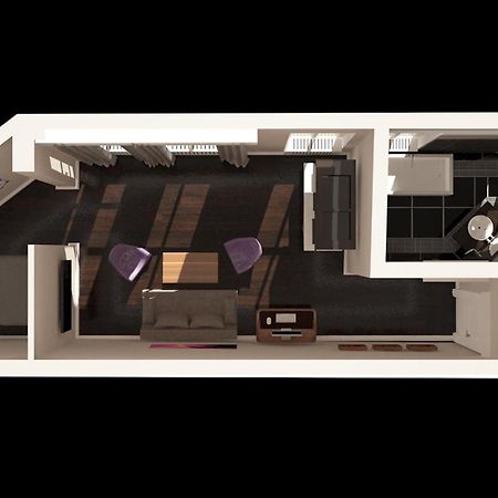 Arabel Design Apartments Berlin Room photo 3D rendering of a typical studio apartment