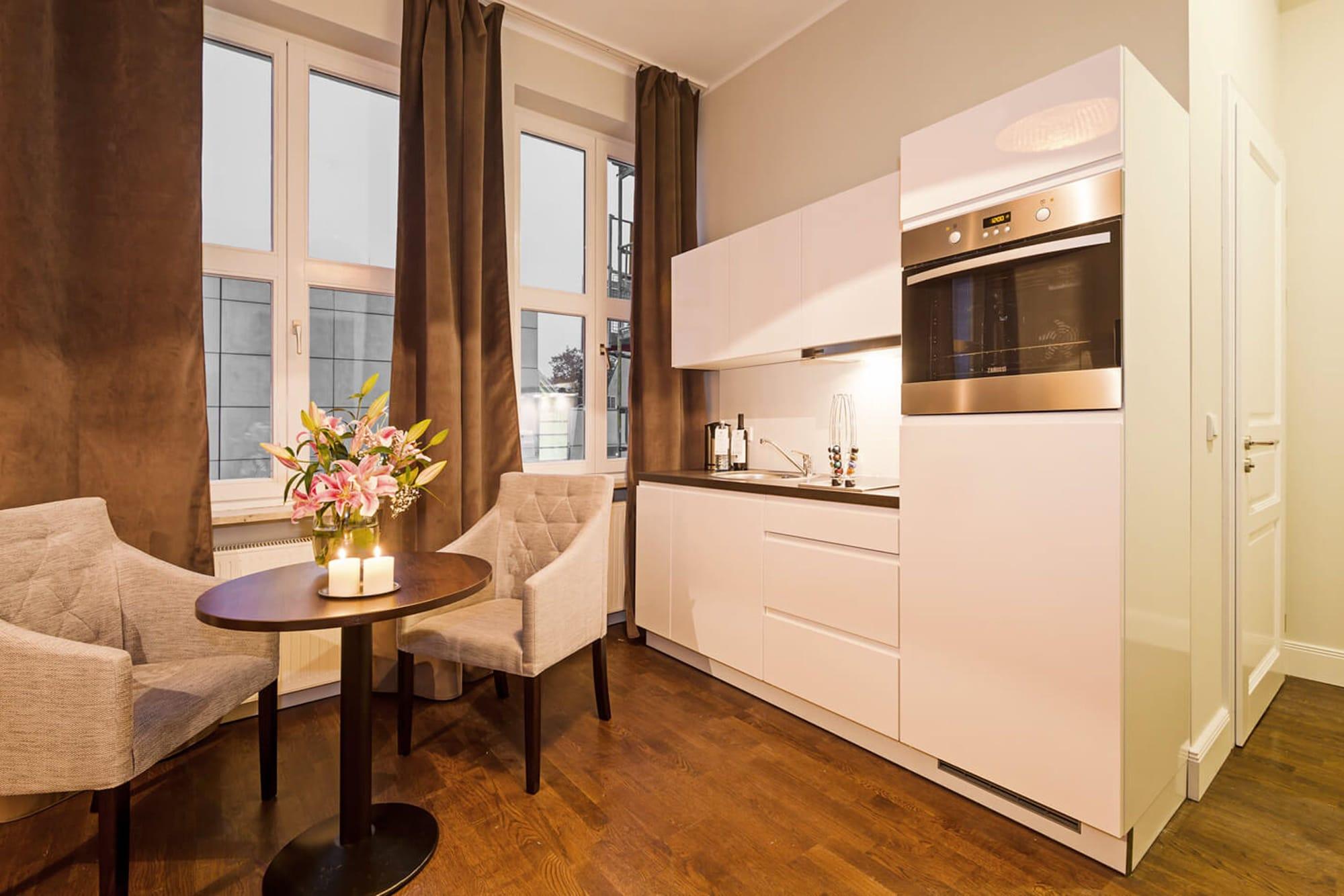 Arabel Design Apartments Berlin Exterior photo A typical kitchen in a serviced apartment